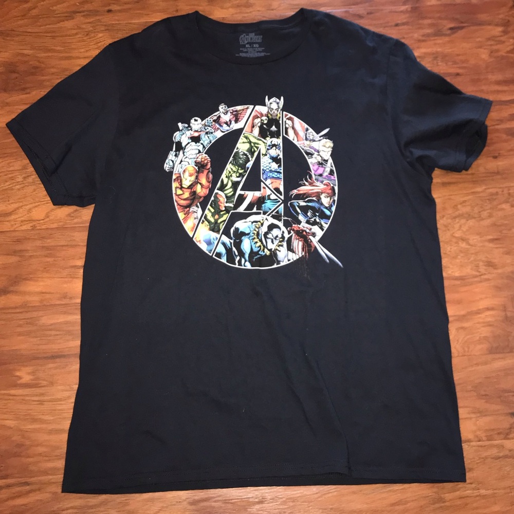 Marvel XL avenger cotton t shirt black